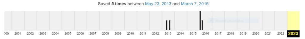 web archive data