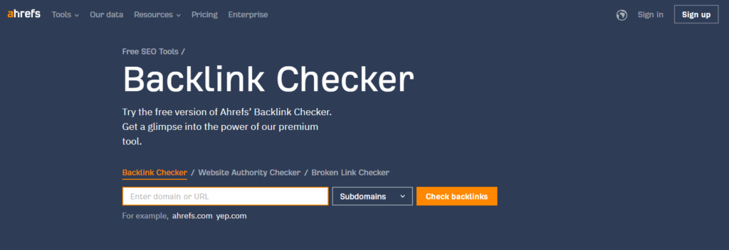 backlink checker